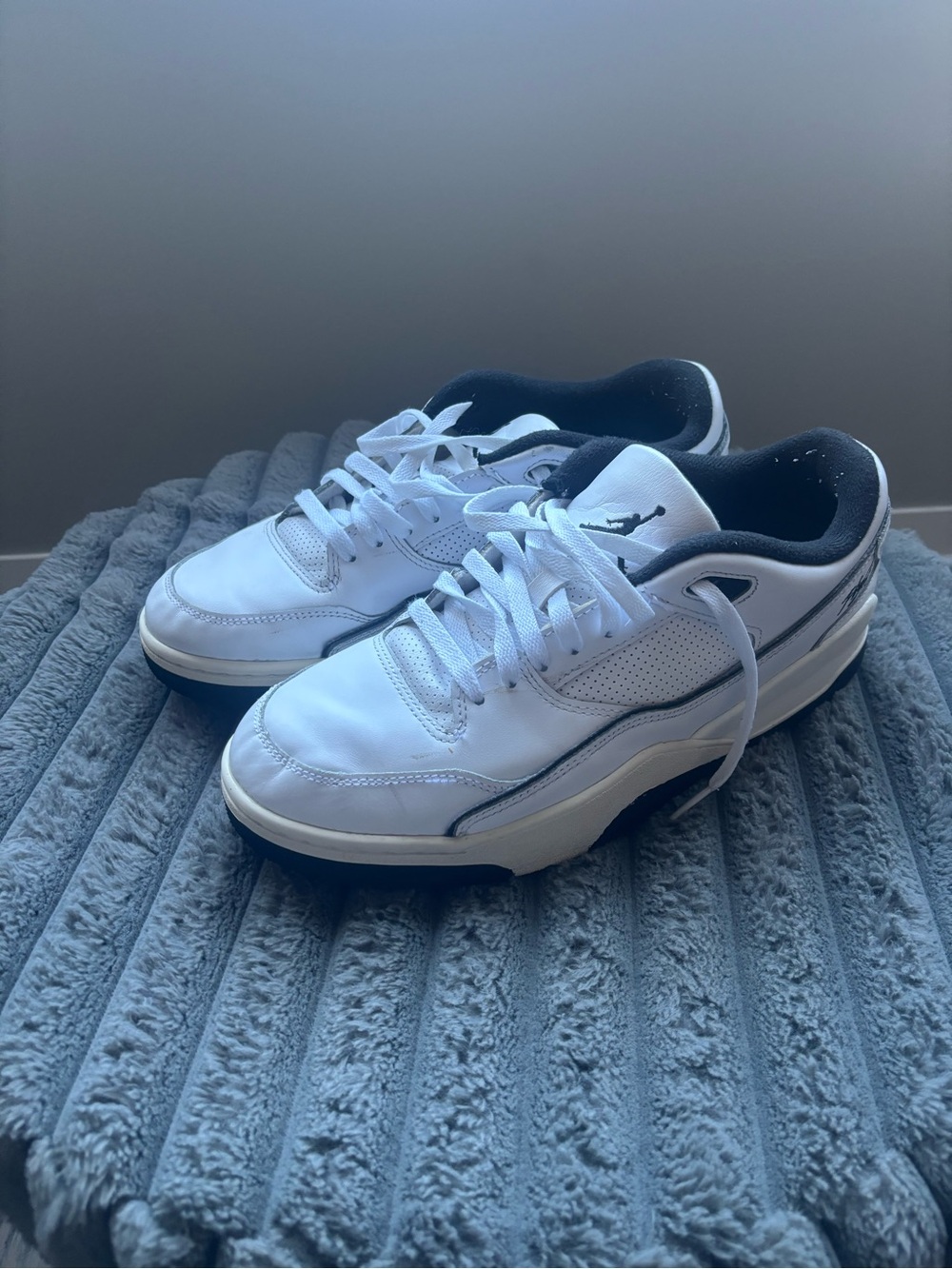 Jordan Flight Court Men’s White and Black Low-Top Sneakers
